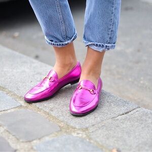 Pink Gucci Loafers